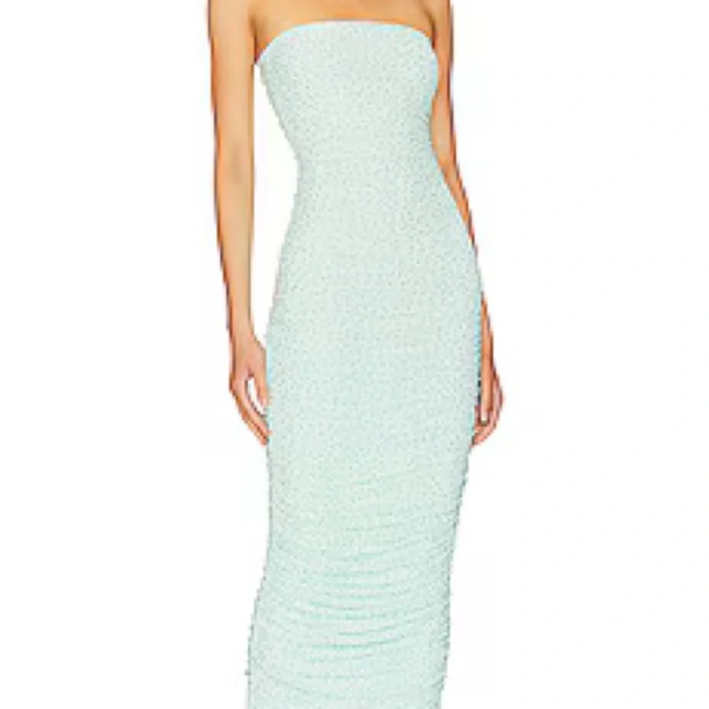 REVOLVE AFRM Covell Rhinestone Maxi Dress - ICE BLUE - Picture 6 of 6